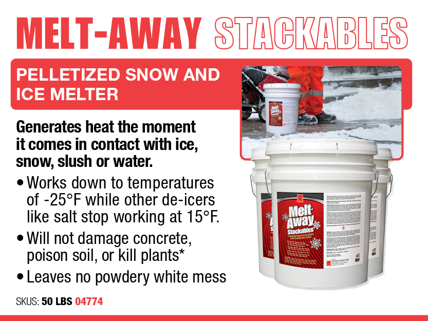 Melt Away Stackables - Pelletized Snow and Ice Melter - Ice Melt Essentials  - Snow and Ice Melting & Removal